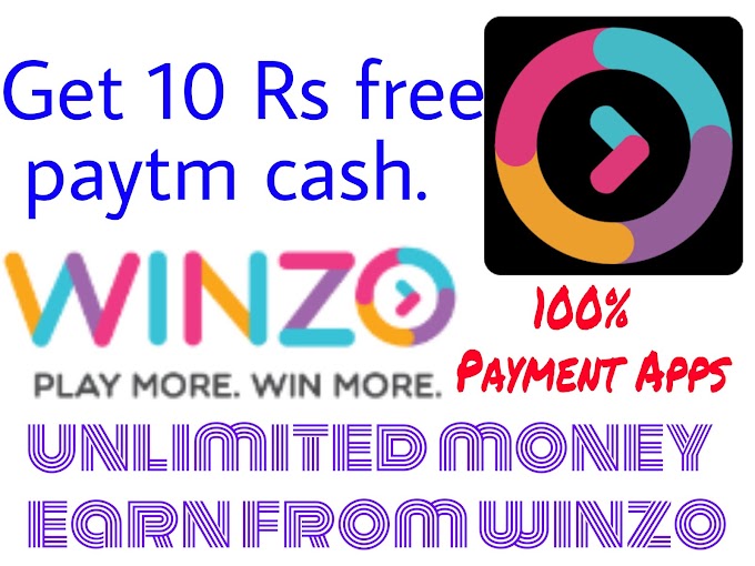 How to get free 10 Rs Paytm cash with winzo.