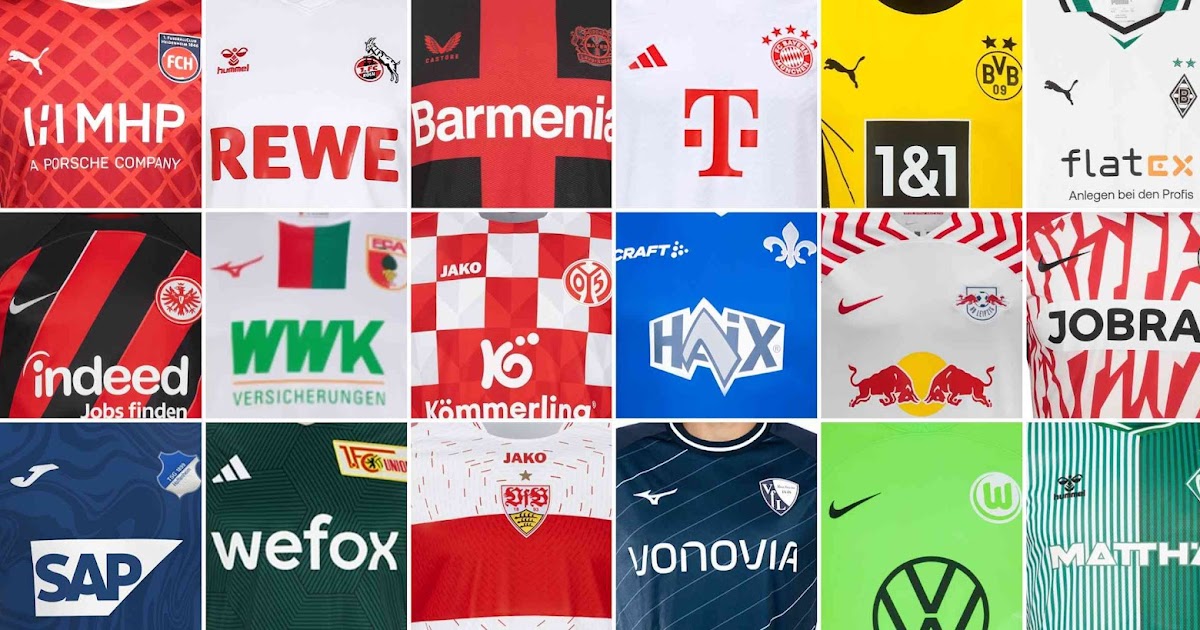 All the new Bundesliga jerseys for the 2023/24 season