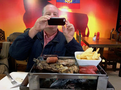 meat feast at the toro carbon restaurant, Quito