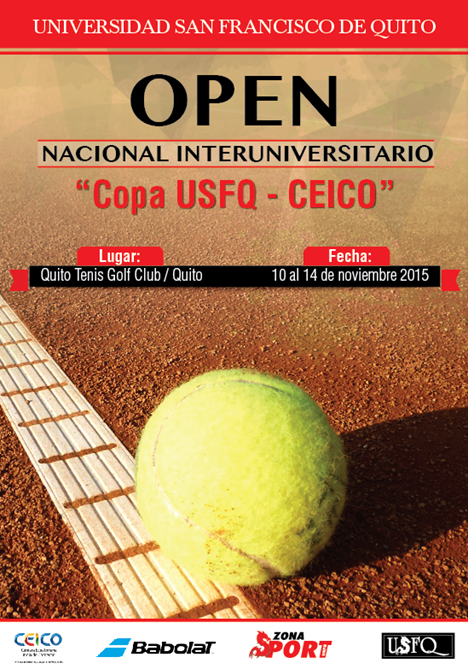 Deportes - USFQ invita al OPEN Nacional Interuniversitario "Copa USFQ - CEICO"