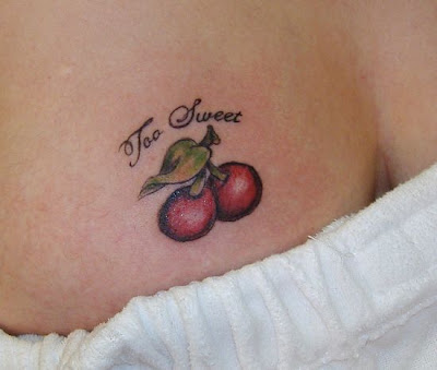 And this cherries tattoo design is not create any type injuries just 