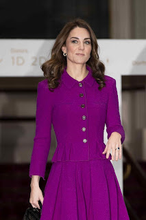 Kate Middleton in Purple Dress at Royal Opera House in London