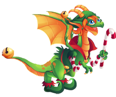 imagen del dragon elfo navidad