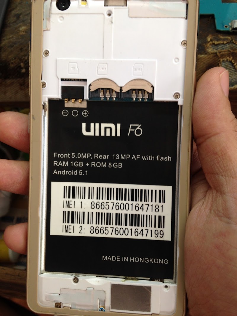 Rom UIMI F6 MT6580 Rom SP flashtool
