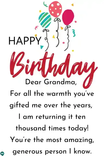 happy birthday dear grandma wishes images