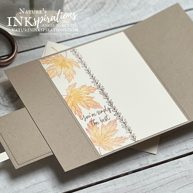 Stampin' Up! Autumn to Remember fun-fold - a peek inside! | Nature's INKspirations by Angie McKenzie