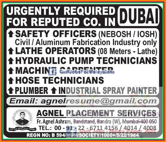 Dubai large job vacancies