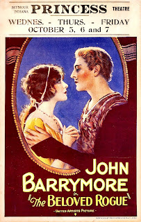 THE BELOVED ROGUE. Window Card: 36 x 56 cms. Estados Unidos. Imprenta: H. C. Miner Litho. Co., New York. EL VAGABUNDO POETA. The Beloved Rogue. 1927. Estados Unidos. Dirección: Alan Crosland. Reparto: John Barrymore, Conrad Veidt, Marceline Day, Lawson Butt, Henry Victor, Slim Summerville, Mack Swain.