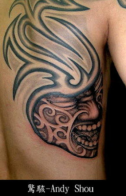 Tribal Face Creative Tattoo Designs