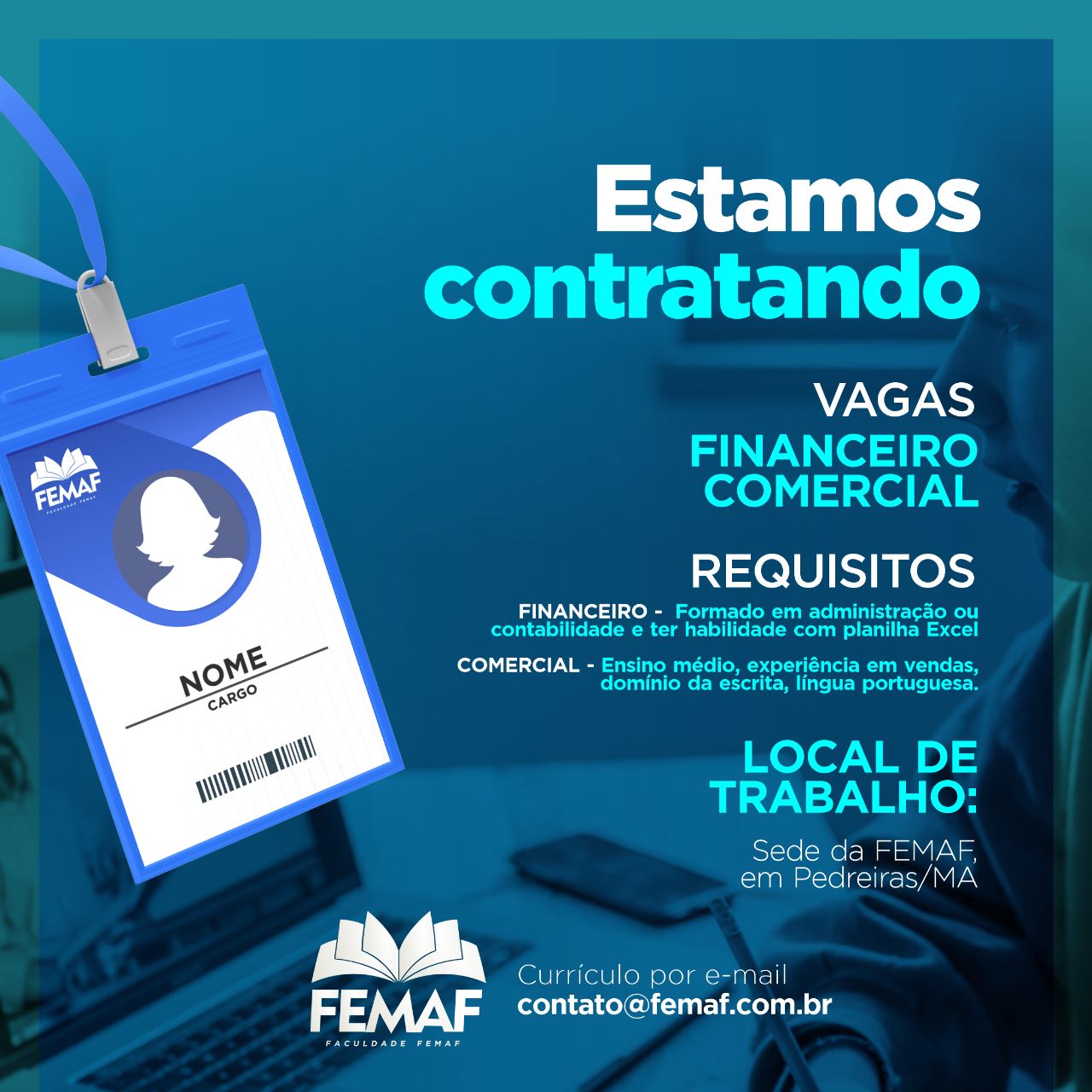 Fapema e SAF abrem vagas de monitores para a Femaf 2023 - Ed