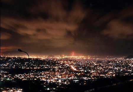 The city at night - taken from kailasagiri hill top