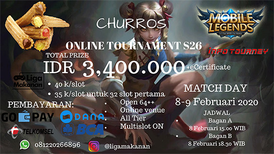 Turnamen Mobile Legends - CHURROS SEASON 26