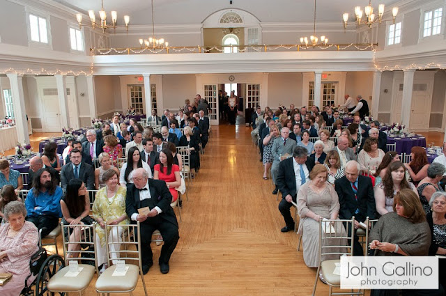 Glen Ridge Women's Club wedding ceremony indoors