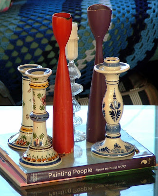 Vintage candle stick collection