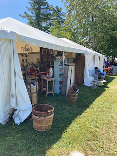 Vendor's tent at the Brimfield Antique Fleamarket