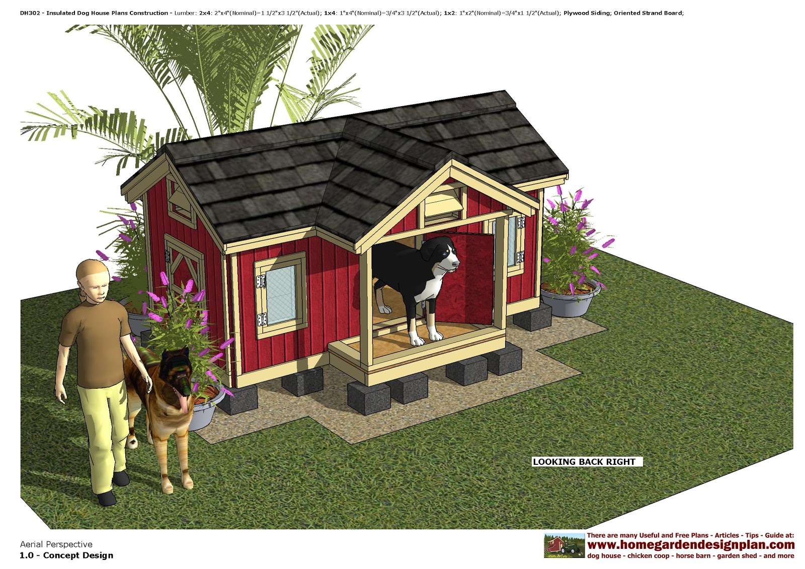 home garden plans: Dog Houses