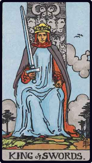 The King of Swords - Tarot Card from the Rider-Waite Deck