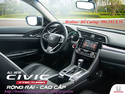 Nội thất Honda Civic 2017 cao cấp