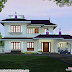2828 sq-ft 4 bedroom sloping roof style house