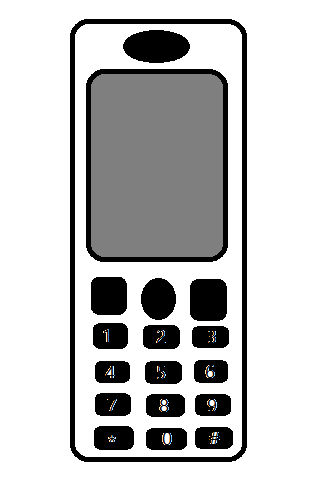Old Style Mobile Phone With Antenna Drawing Jigsaw Puzzle by Frank Ramspott  - Pixels