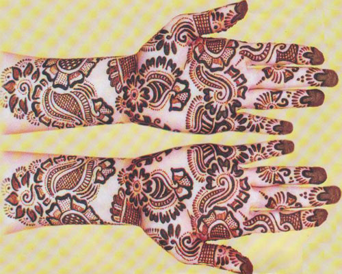 Latest mehndi designs for wedding and parties