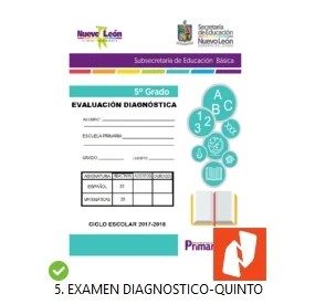 Examen Diagnostico 5to grado primaria