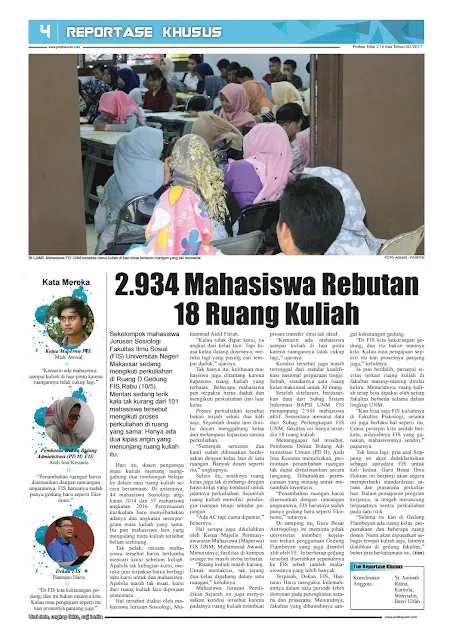 Tabloid LPM Profesi UNM edisi 214 pada Mei 2017