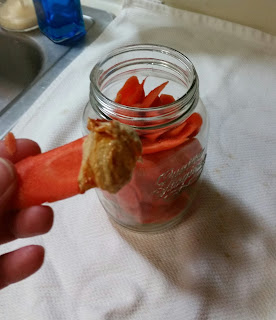 healthy snacking carrot chips