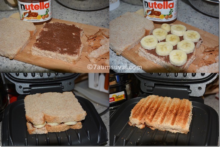 Nutella banana sandwich 