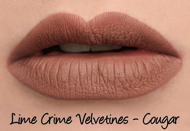 Lime Crime M$LF Velvetines Collection - Cougar Swatches & Review