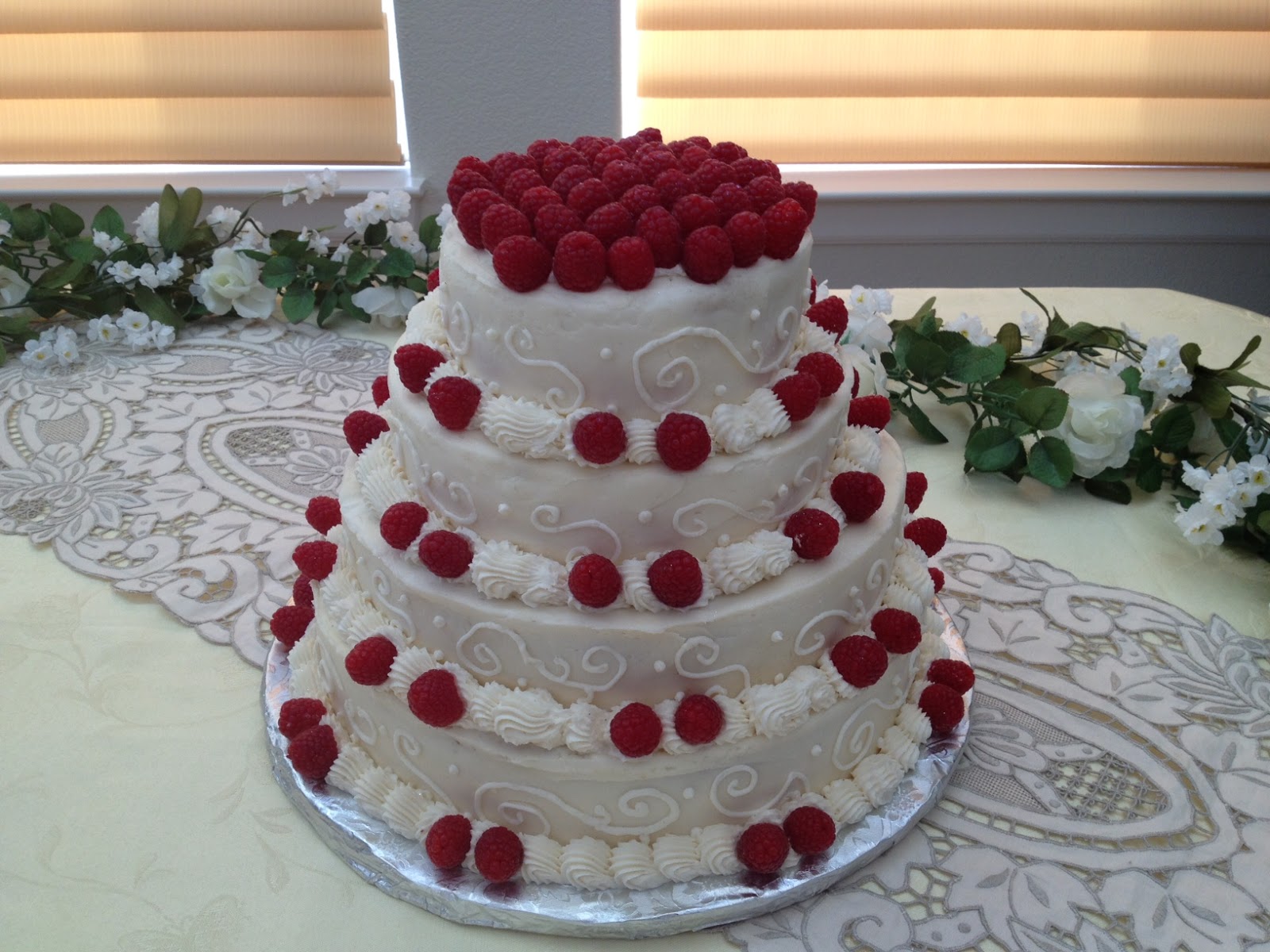 Dreaming In Buttercream Raspberry Bliss Wedding Cake