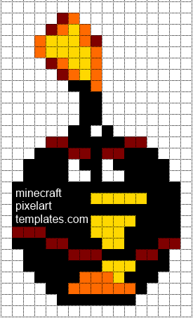 Minecraft Pixel Art Templates Angry Birds Bomb Space