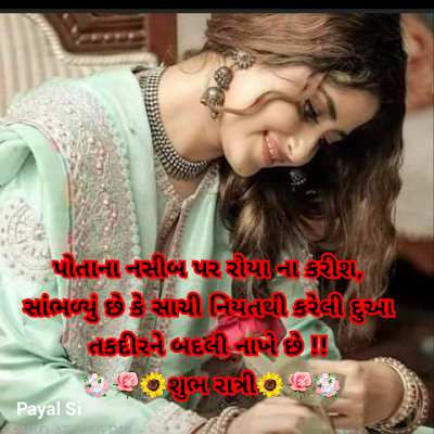 Good night gujrati shayari