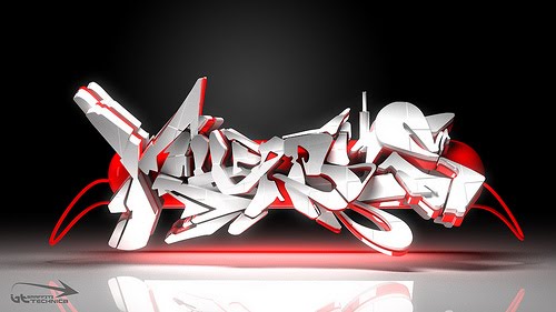 graffiti alphabet letters j. 3D Graffiti Alphabet Letters