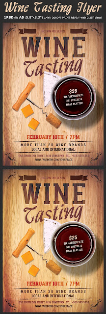  Wine Tasting Flyer Template