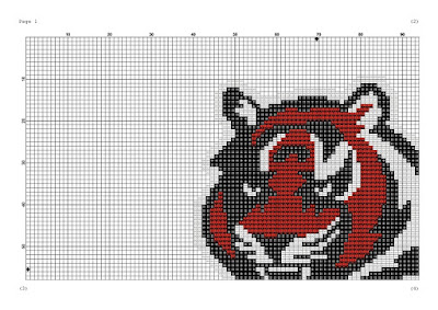 Cincinnati Bengals cross stitch - Tango Stitch