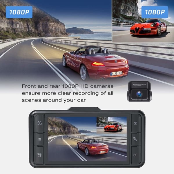 TOGUARD CE63 1080P Dual Dash Cam