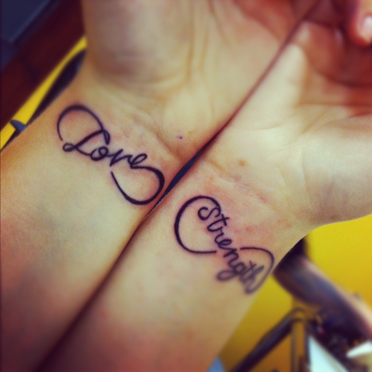 Infinity Love Wrist Tattoo Designs