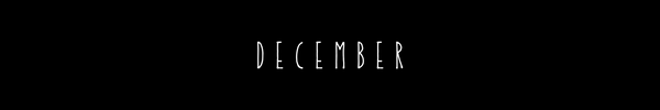 black box with the words december