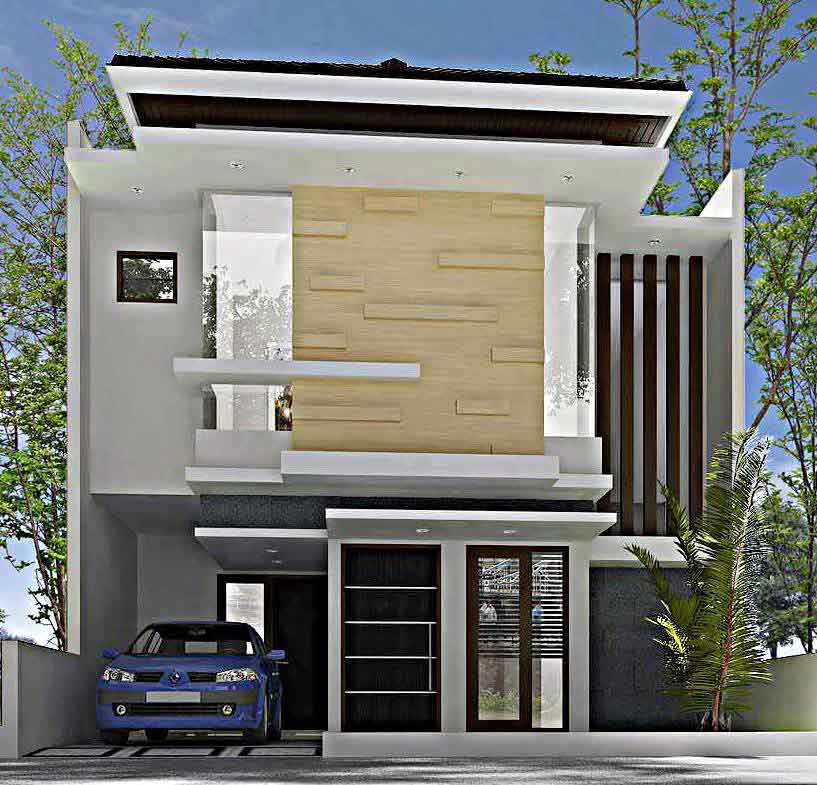 35 Inspirasi  Model  Desain  Rumah  Minimalis  2  Lantai  