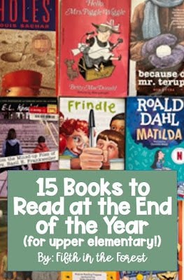 Pin image for 15 Books to Read at the End of the Year (for upper elementary!)