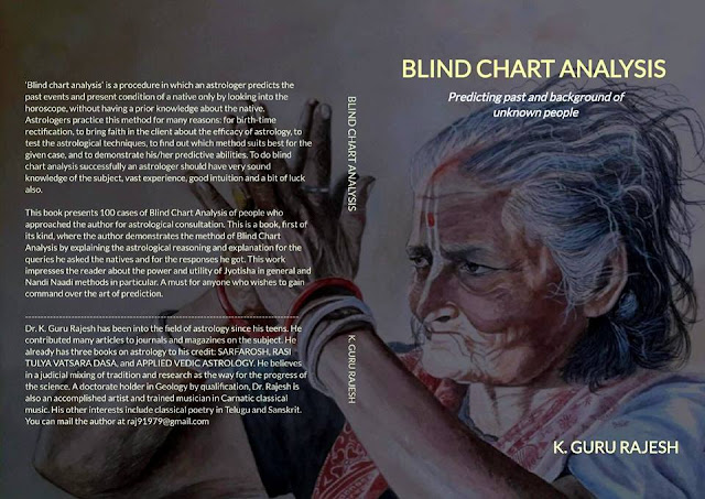 New Book Published - " BLIND CHART ANALYSIS " Predicting past and background of unknown people by Guru Rajesh Kotekal