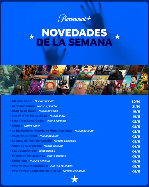 Novedades Paramount+: Estrenos de películas y series de la semana (30 de octubre al 5 de noviembre de 2023)