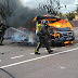 Bomberos CEIS acuden a extinguir incendio de una autocaravana en la pedanía de Los Narejos (los Alcázares)