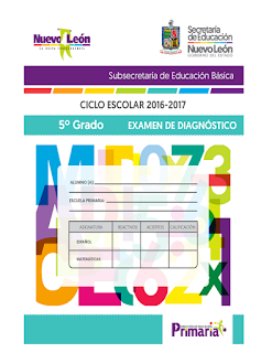 Exámenes de Diagnostico 1° a 6° - Subsecretaria de Educación Básica N.L.