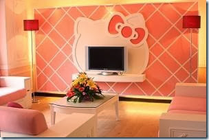 Gambar rumah kartun Hello kitty