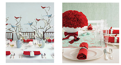 Red And White Wedding Decor