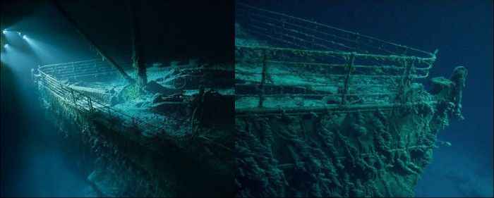 Fotos do Titanic no fundo do mar