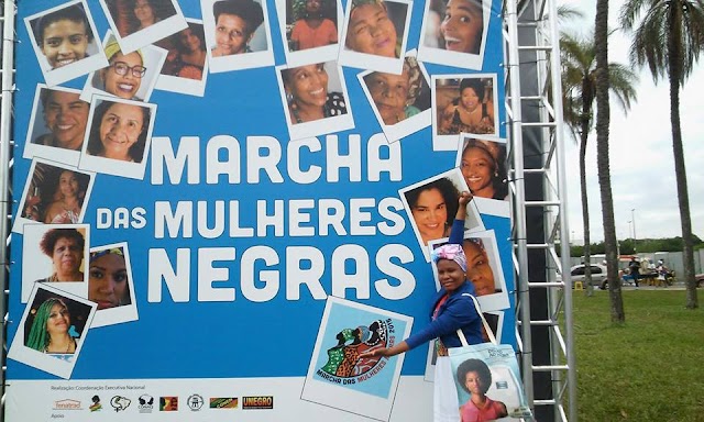 Diretora da SEPROMI de Gov. Mangabeira - Idaiane Freitas, participa de Marcha das Mulheres Negras em Brasília