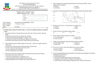 Soal UAS PKn Kelas 5 Semester 1